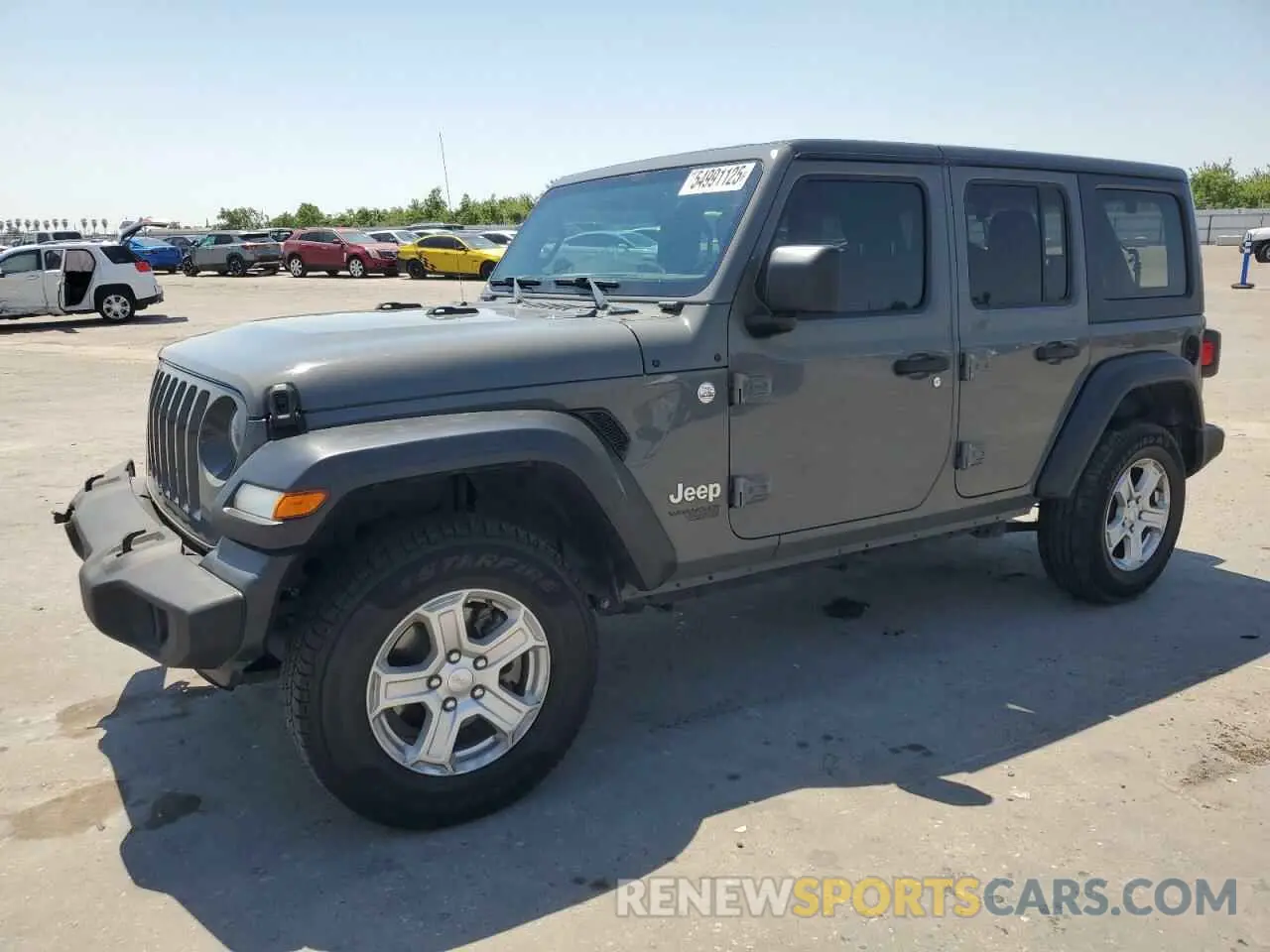 1 Photograph of a damaged car 1C4HJXDN7MW527762 JEEP WRANGLER 2021