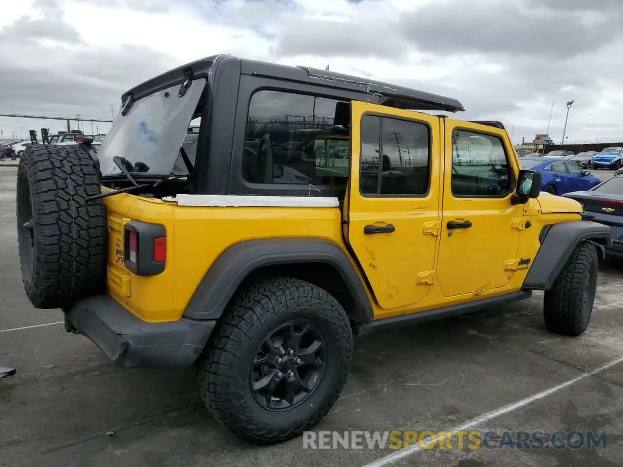 3 Photograph of a damaged car 1C4HJXDN7MW570675 JEEP WRANGLER 2021
