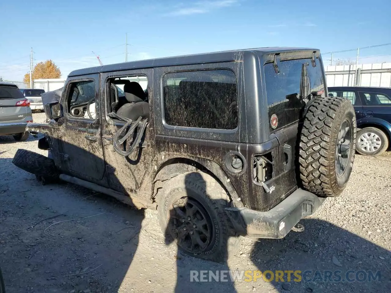 2 Photograph of a damaged car 1C4HJXDN7MW599321 JEEP WRANGLER 2021