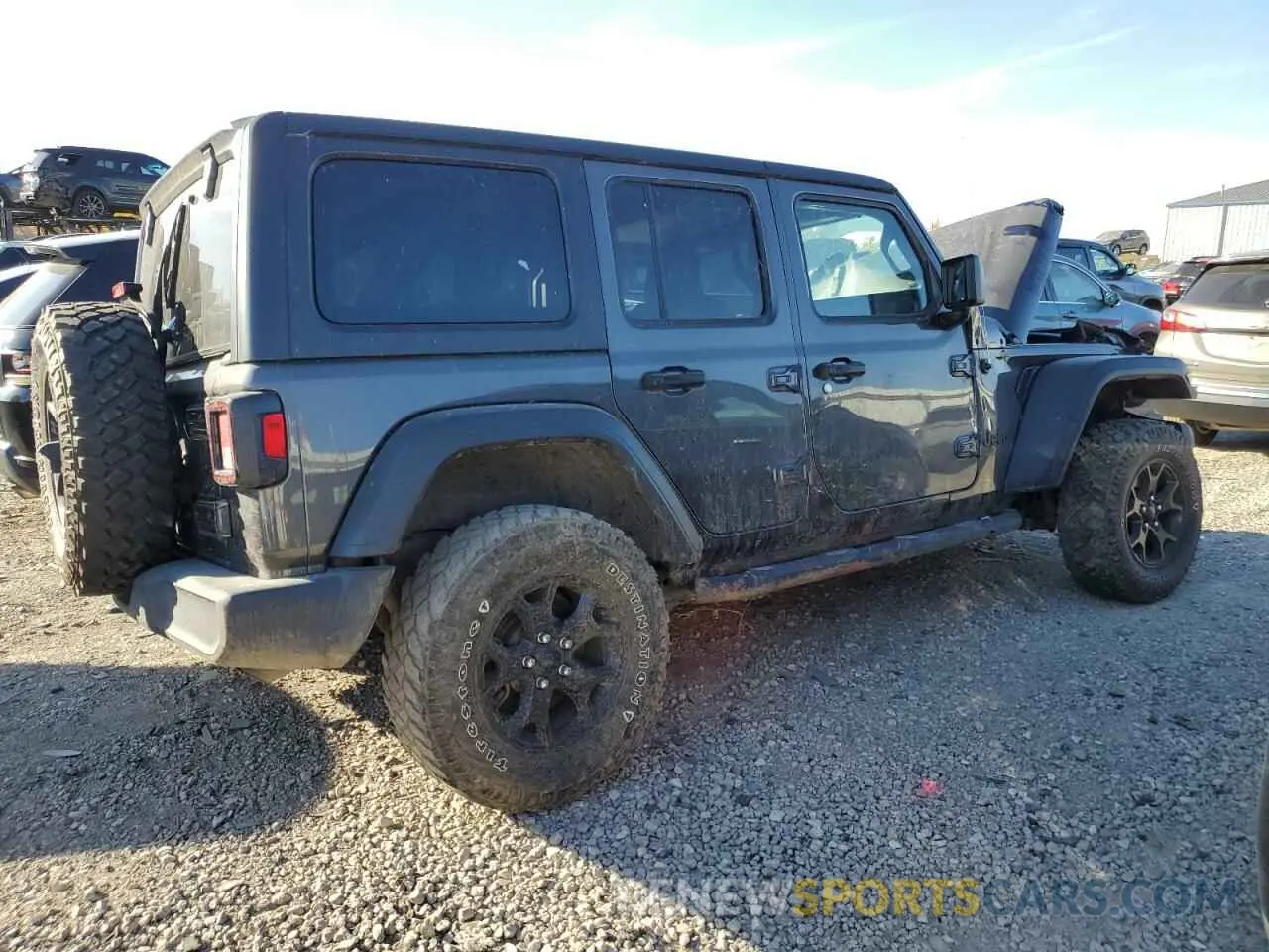 3 Photograph of a damaged car 1C4HJXDN7MW599321 JEEP WRANGLER 2021