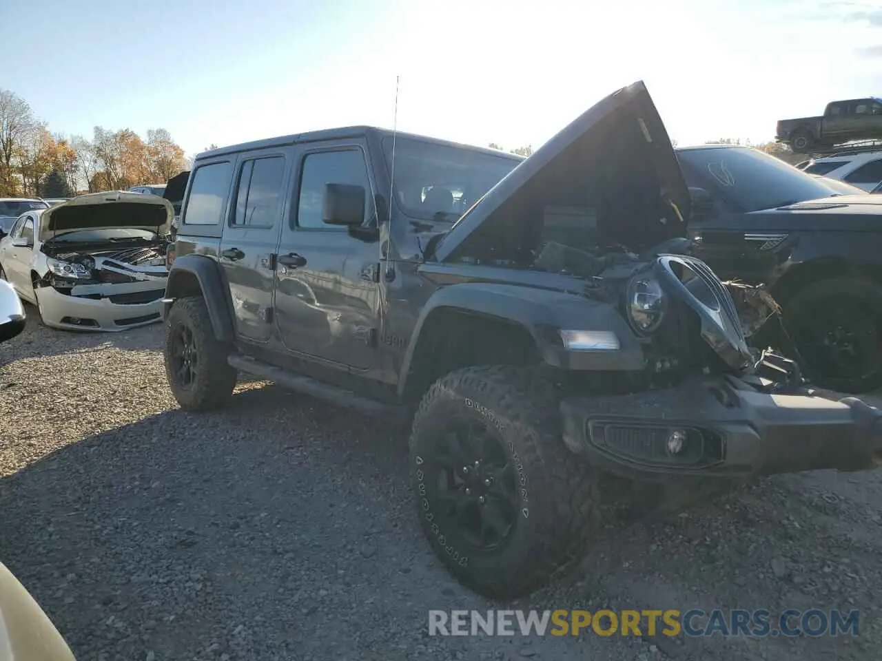 4 Photograph of a damaged car 1C4HJXDN7MW599321 JEEP WRANGLER 2021