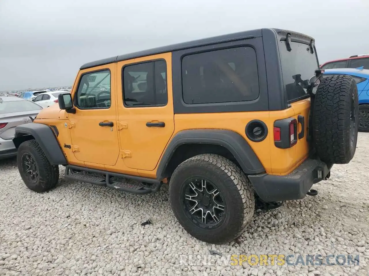 2 Photograph of a damaged car 1C4HJXDN7MW693733 JEEP WRANGLER 2021