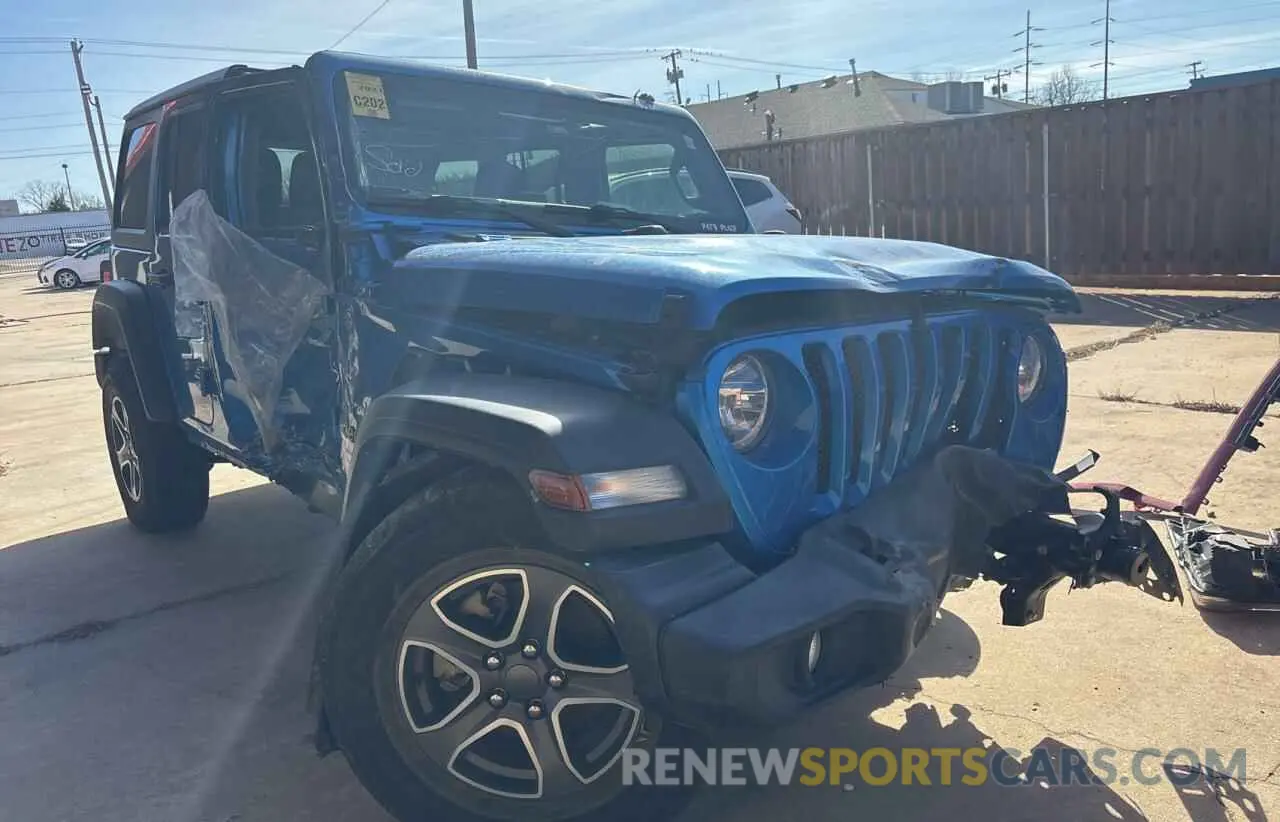 1 Photograph of a damaged car 1C4HJXDN7MW786865 JEEP WRANGLER 2021