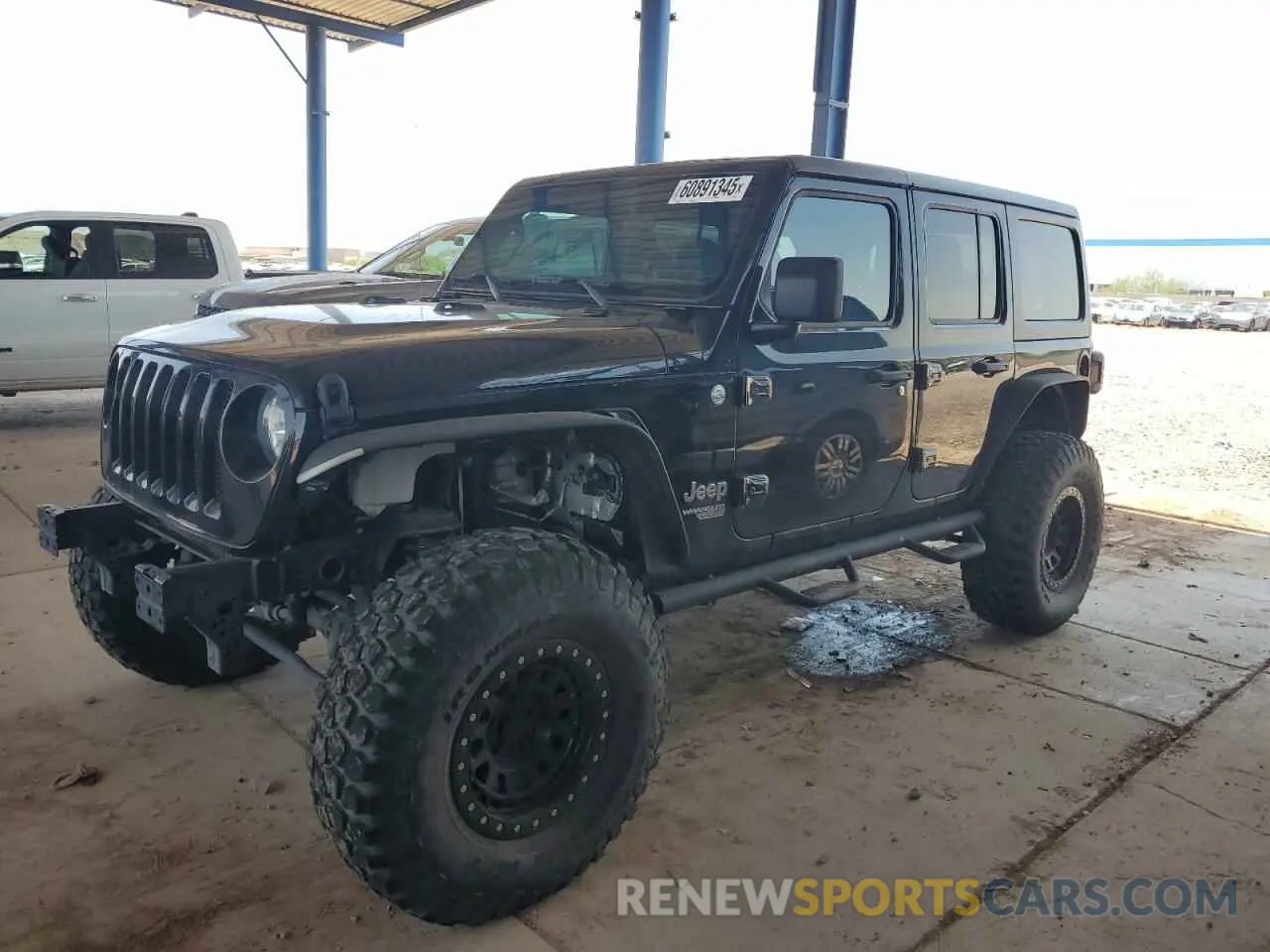1 Photograph of a damaged car 1C4HJXDN8MW630723 JEEP WRANGLER 2021