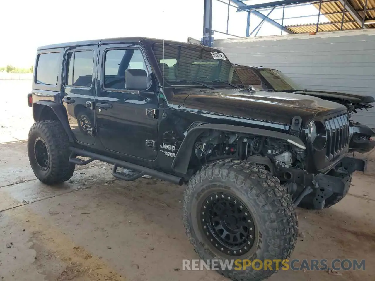 4 Photograph of a damaged car 1C4HJXDN8MW630723 JEEP WRANGLER 2021
