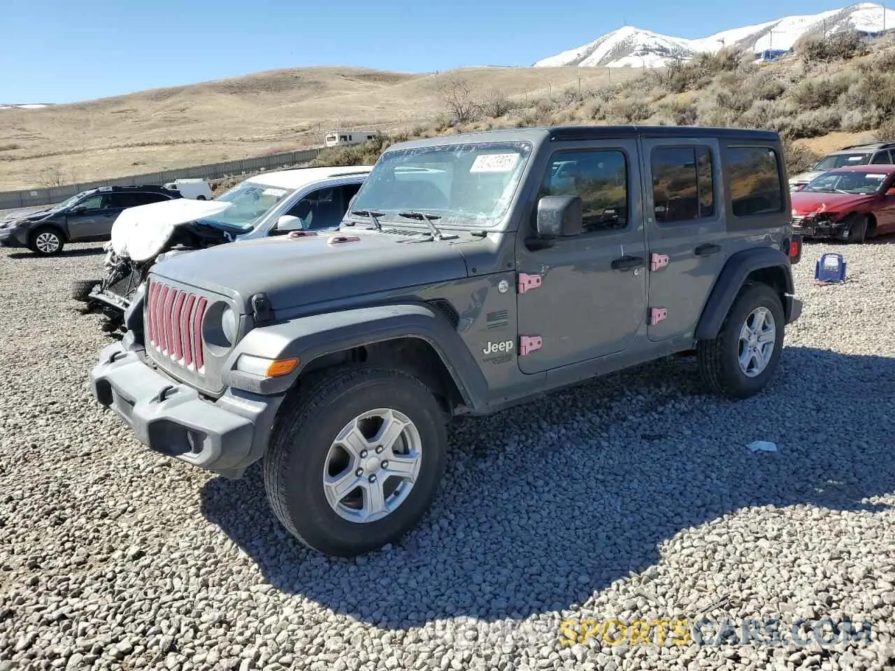 1 Photograph of a damaged car 1C4HJXDN8MW630849 JEEP WRANGLER 2021