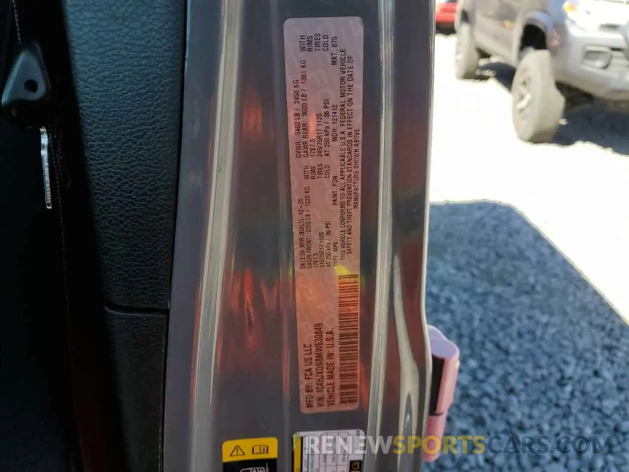 13 Photograph of a damaged car 1C4HJXDN8MW630849 JEEP WRANGLER 2021