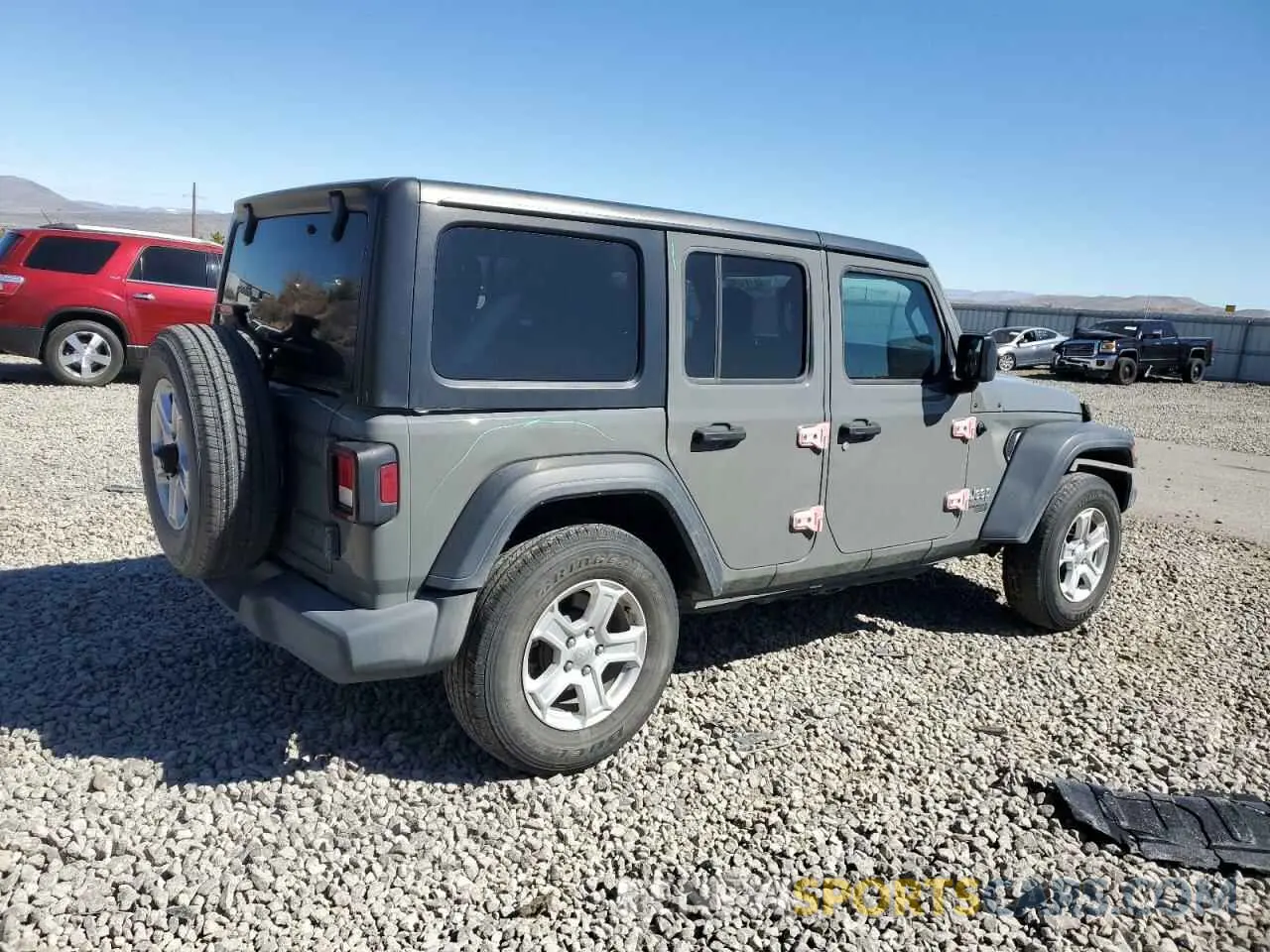 3 Photograph of a damaged car 1C4HJXDN8MW630849 JEEP WRANGLER 2021