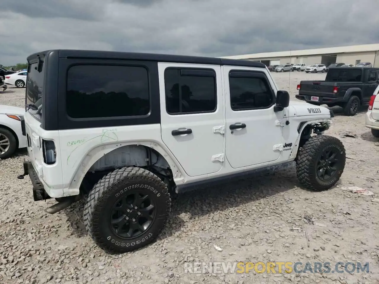3 Photograph of a damaged car 1C4HJXDN8MW678979 JEEP WRANGLER 2021
