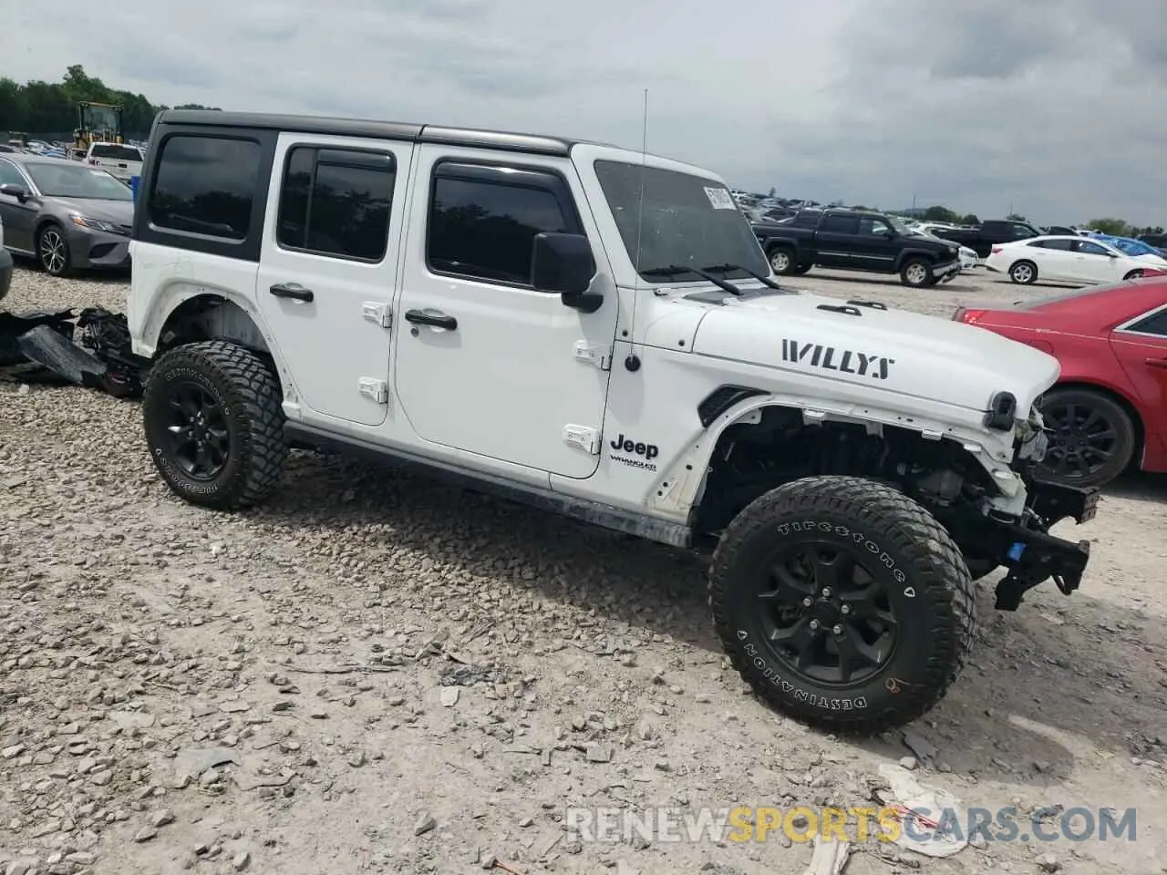4 Photograph of a damaged car 1C4HJXDN8MW678979 JEEP WRANGLER 2021