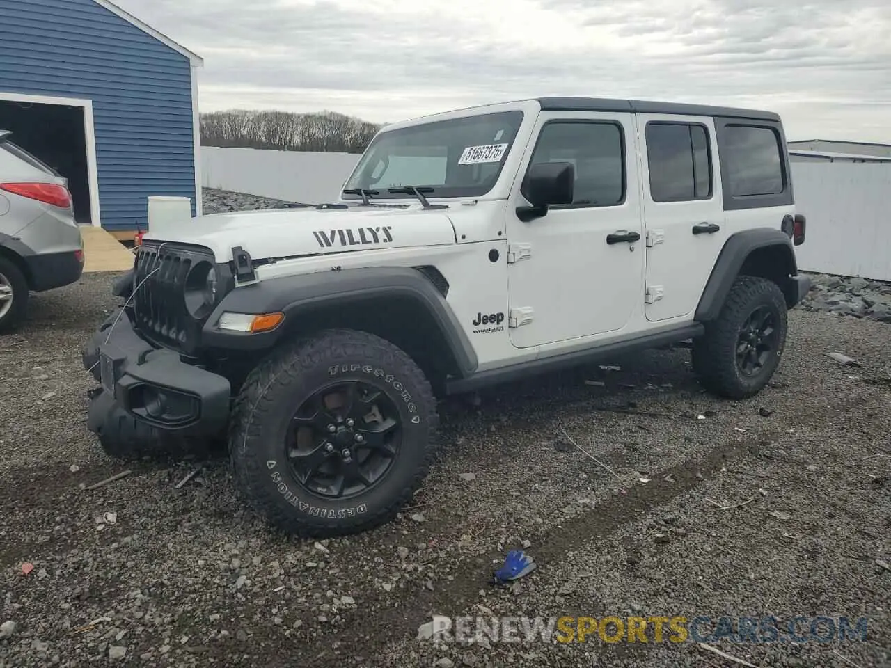 1 Photograph of a damaged car 1C4HJXDN9MW509795 JEEP WRANGLER 2021