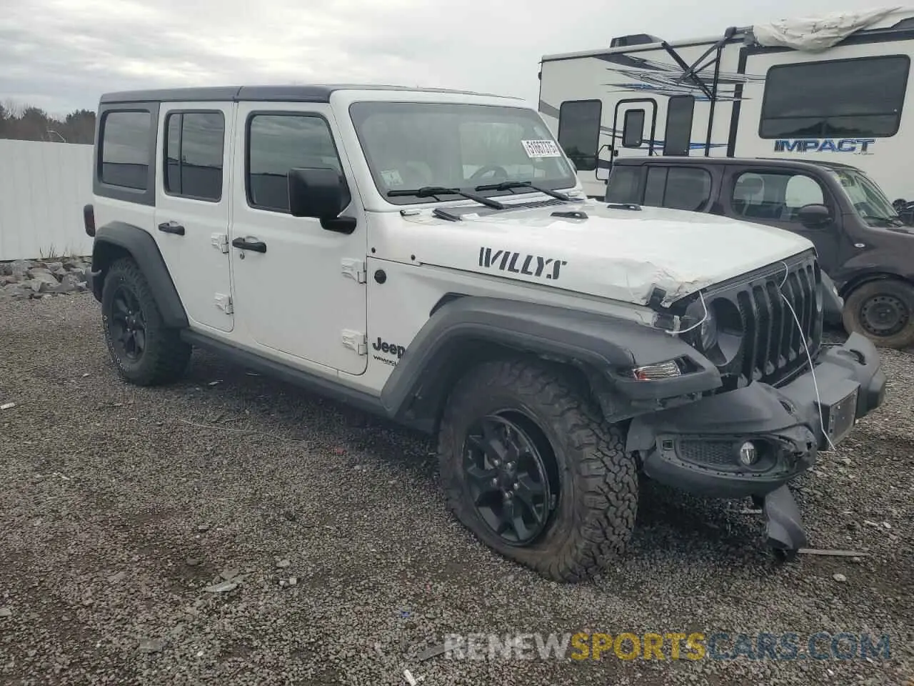 4 Photograph of a damaged car 1C4HJXDN9MW509795 JEEP WRANGLER 2021