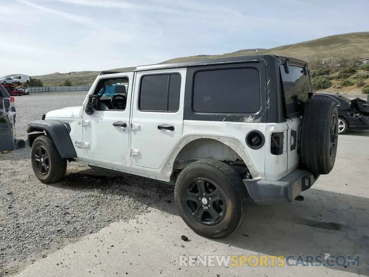 2 Photograph of a damaged car 1C4HJXDN9MW625689 JEEP WRANGLER 2021