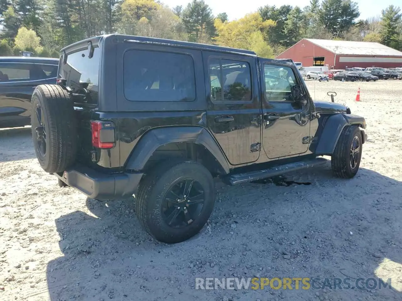 3 Photograph of a damaged car 1C4HJXDN9MW870458 JEEP WRANGLER 2021