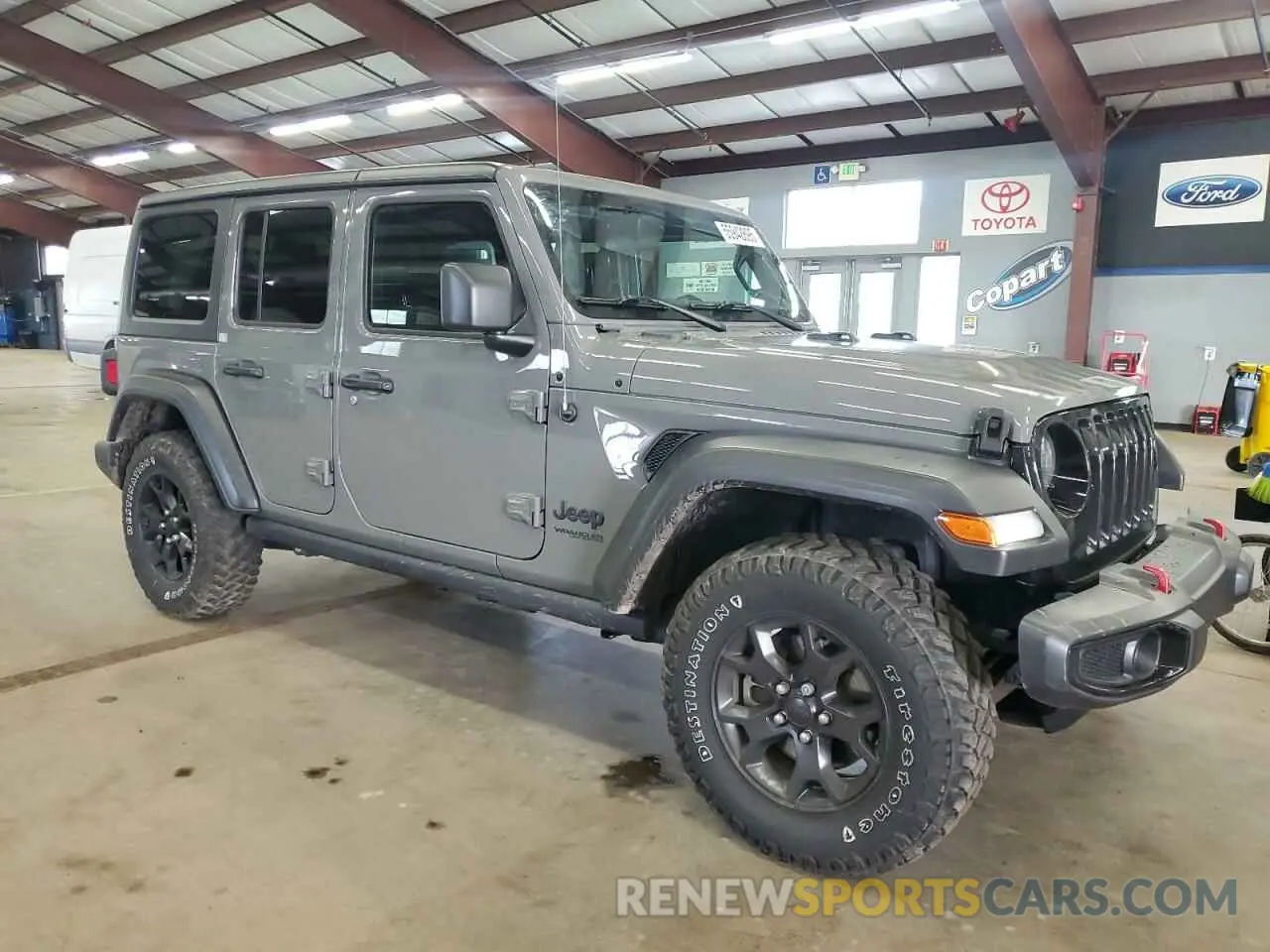 4 Photograph of a damaged car 1C4HJXDNXMW648849 JEEP WRANGLER 2021