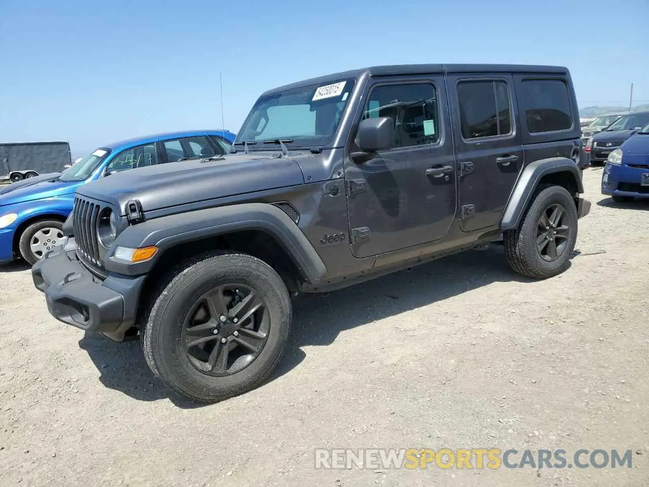1 Photograph of a damaged car 1C4HJXDNXMW795690 JEEP WRANGLER 2021