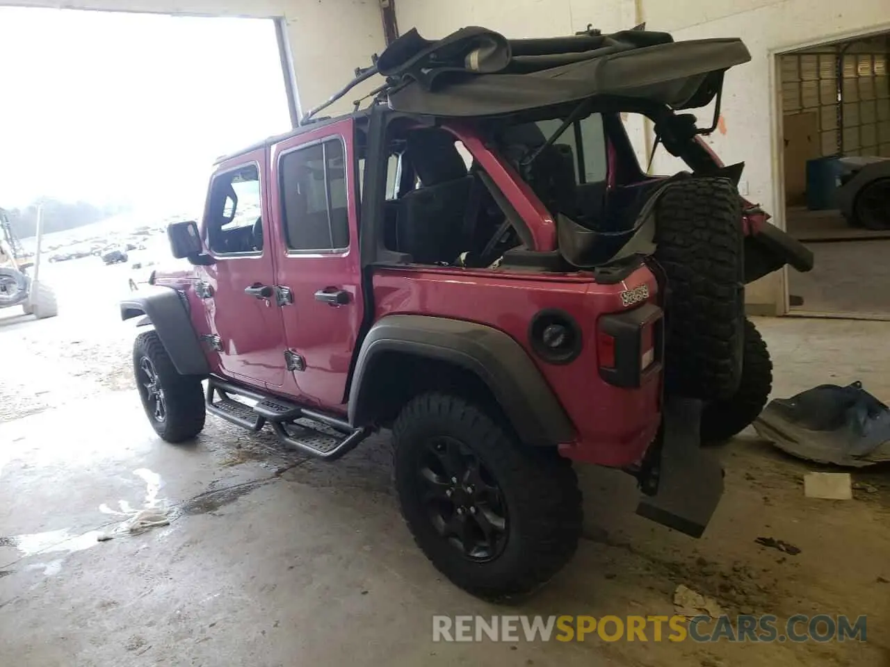 2 Photograph of a damaged car 1C4HJXDNXMW860716 JEEP WRANGLER 2021