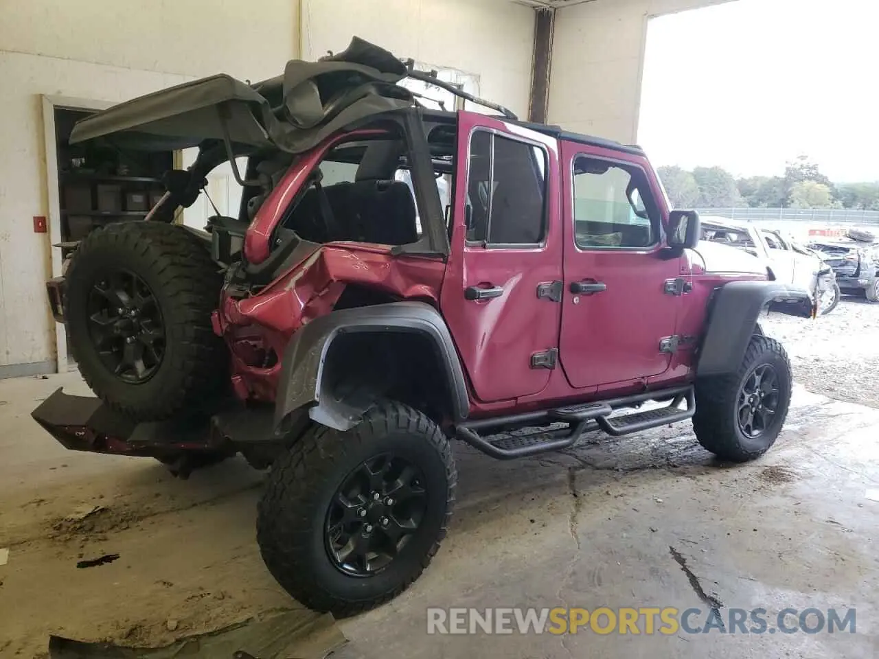 3 Photograph of a damaged car 1C4HJXDNXMW860716 JEEP WRANGLER 2021