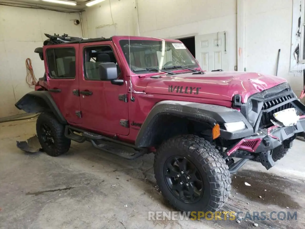 4 Photograph of a damaged car 1C4HJXDNXMW860716 JEEP WRANGLER 2021