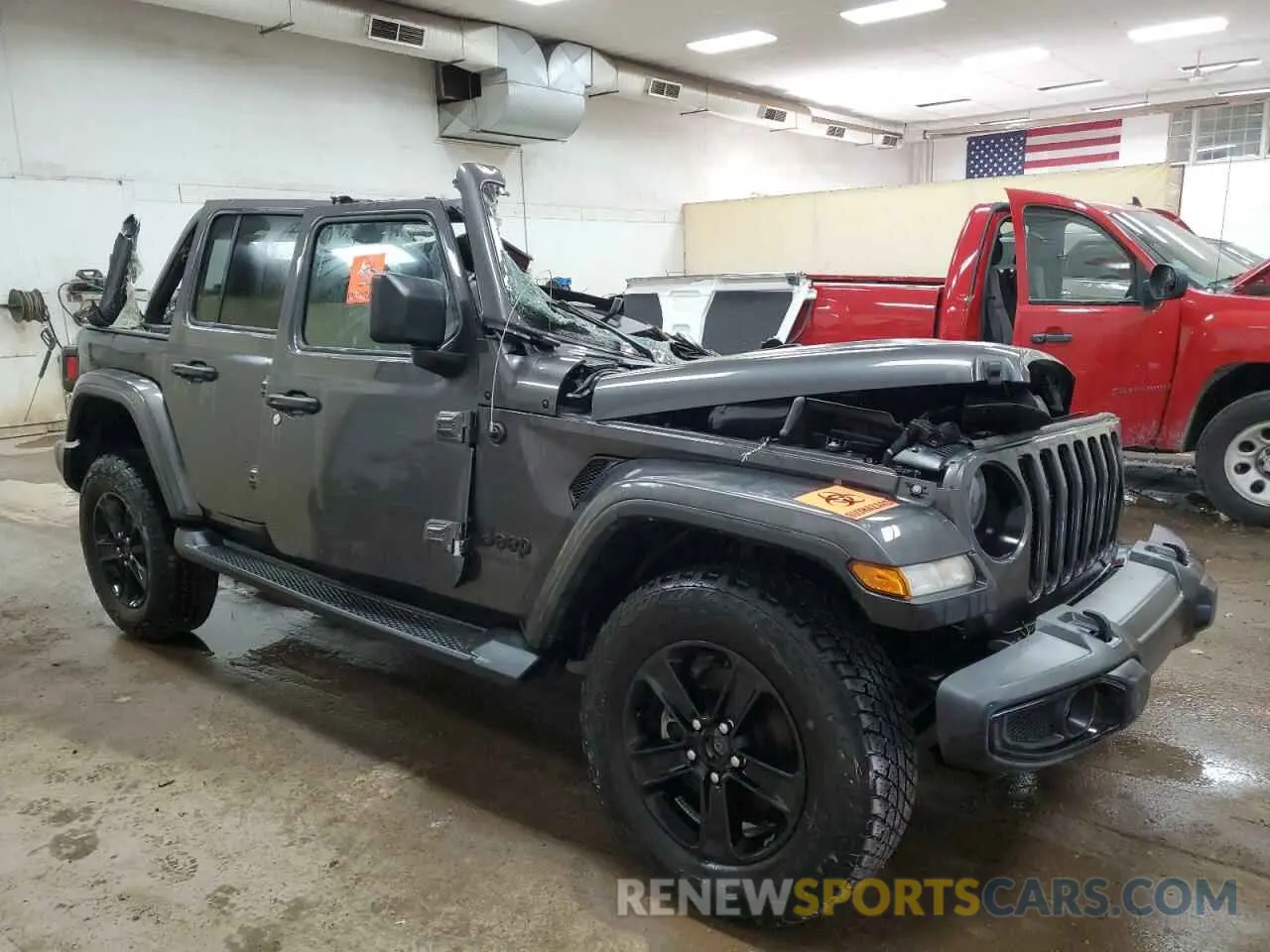 4 Photograph of a damaged car 1C4HJXEG0MW612247 JEEP WRANGLER 2021