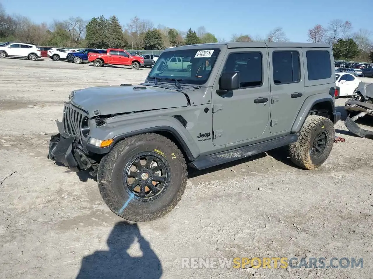 1 Photograph of a damaged car 1C4HJXEG0MW632630 JEEP WRANGLER 2021