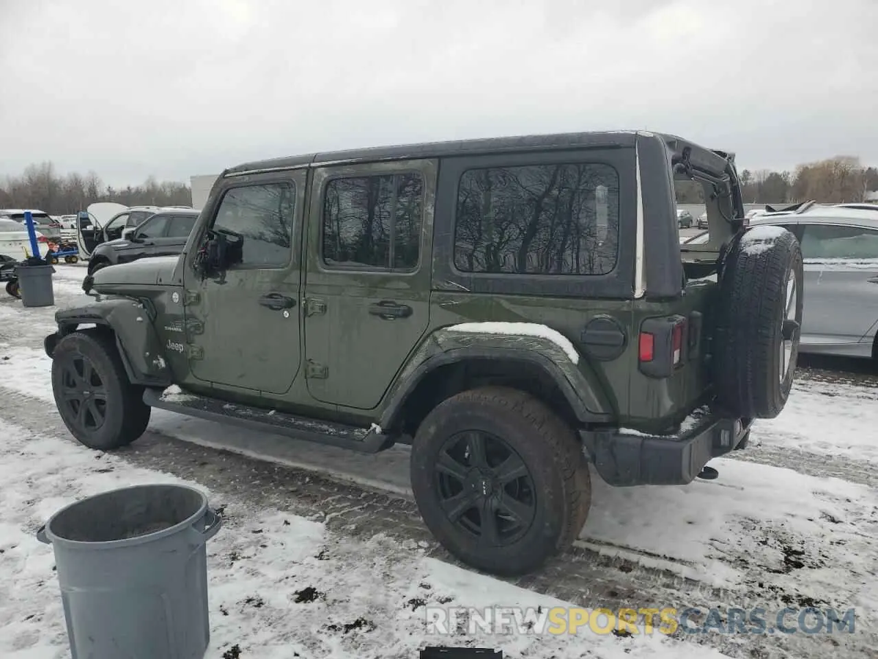 2 Photograph of a damaged car 1C4HJXEG2MW823594 JEEP WRANGLER 2021
