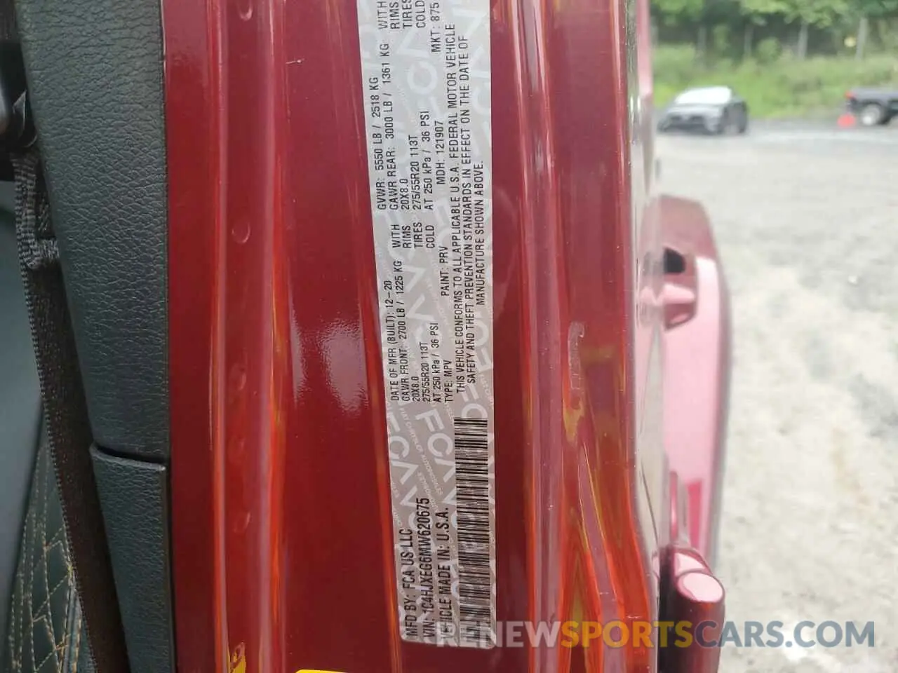 14 Photograph of a damaged car 1C4HJXEG6MW620675 JEEP WRANGLER 2021