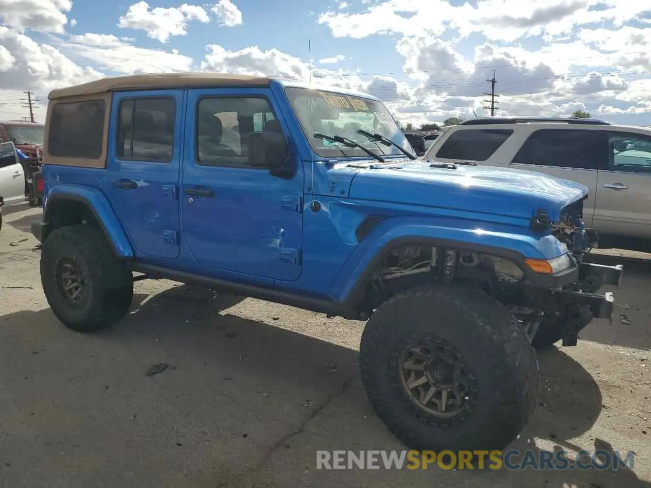 4 Photograph of a damaged car 1C4HJXEM3MW770622 JEEP WRANGLER 2021