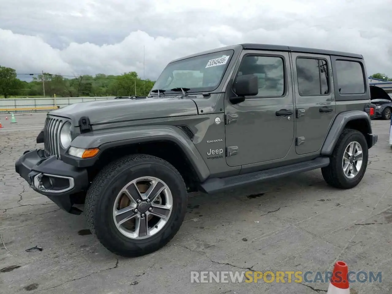 1 Photograph of a damaged car 1C4HJXEN0MW592791 JEEP WRANGLER 2021