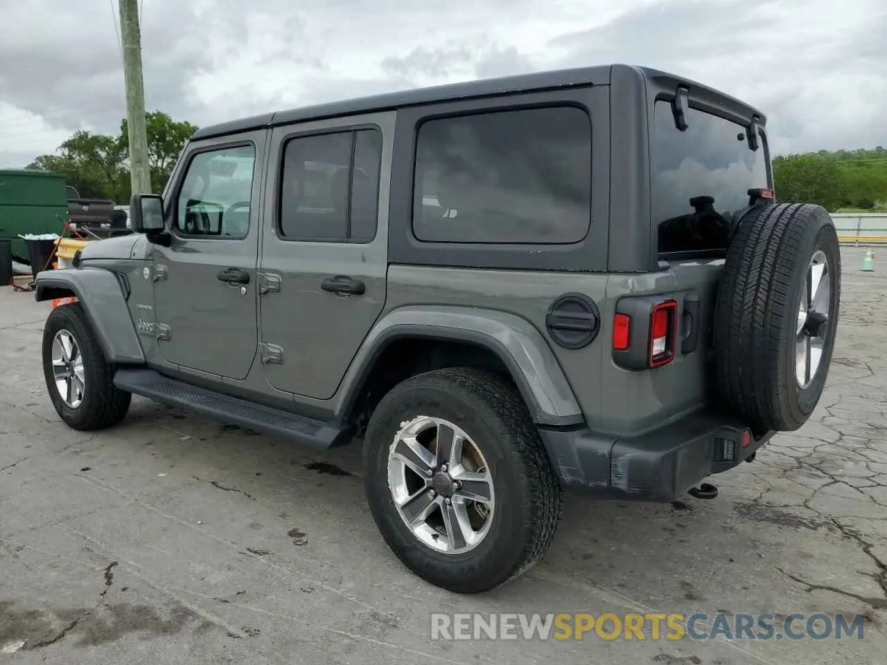 2 Photograph of a damaged car 1C4HJXEN0MW592791 JEEP WRANGLER 2021