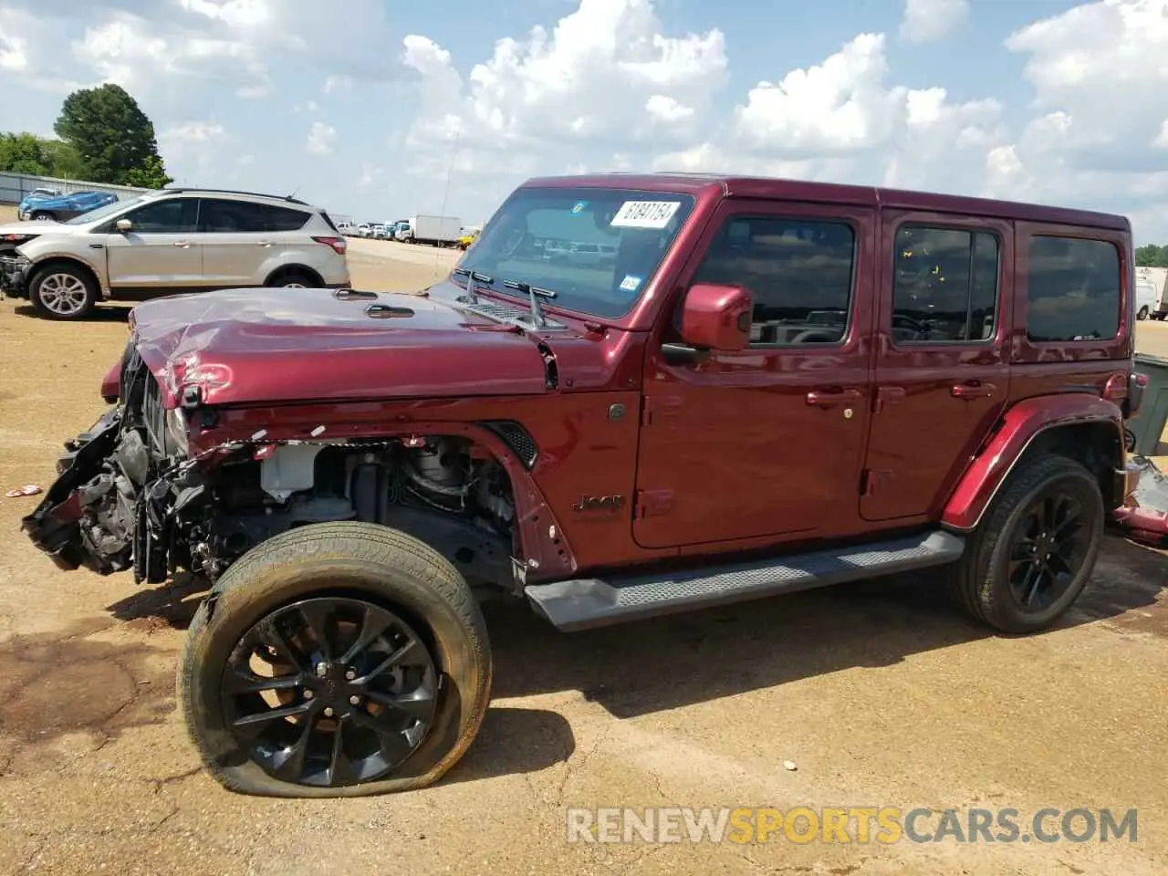 1 Photograph of a damaged car 1C4HJXEN0MW651709 JEEP WRANGLER 2021