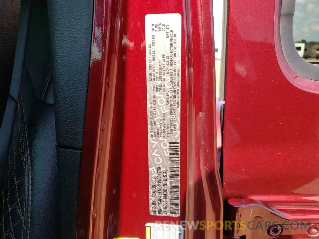 14 Photograph of a damaged car 1C4HJXEN0MW651709 JEEP WRANGLER 2021