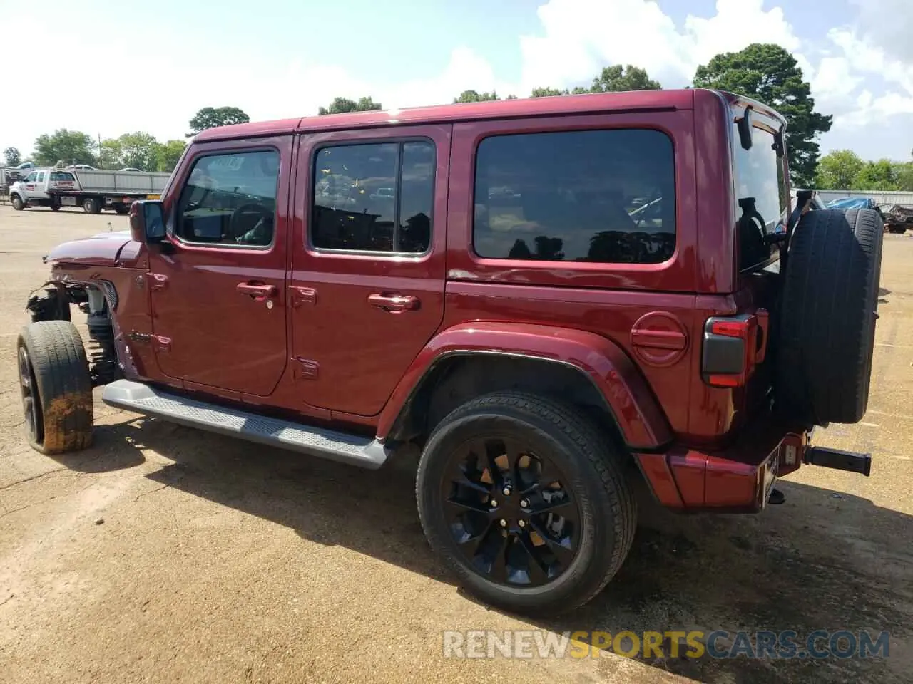 2 Photograph of a damaged car 1C4HJXEN0MW651709 JEEP WRANGLER 2021