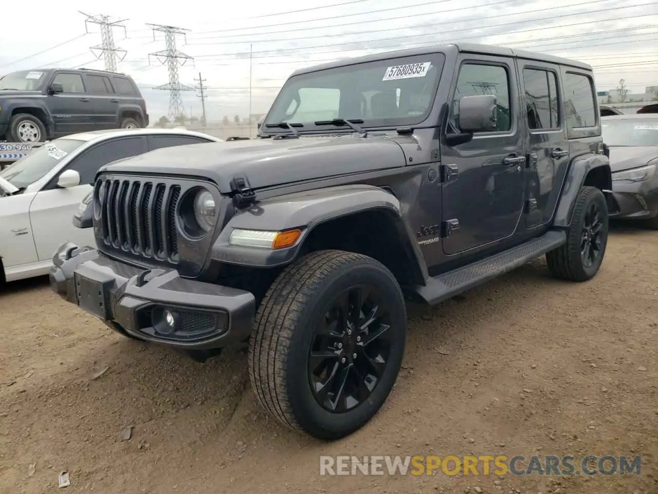 1 Photograph of a damaged car 1C4HJXEN1MW518425 JEEP WRANGLER 2021