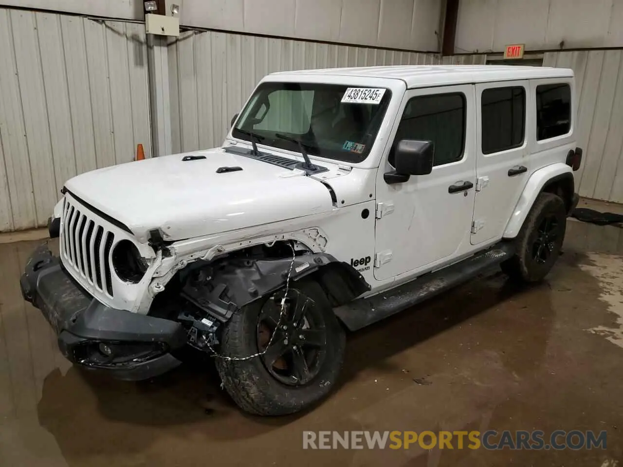 1 Photograph of a damaged car 1C4HJXEN1MW669300 JEEP WRANGLER 2021