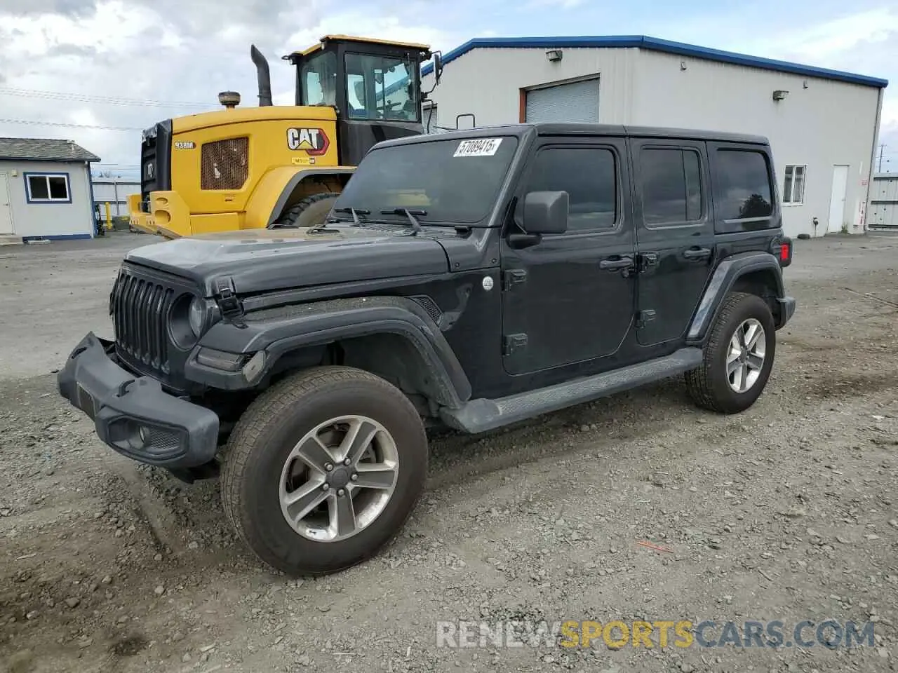 1 Photograph of a damaged car 1C4HJXEN3MW552091 JEEP WRANGLER 2021