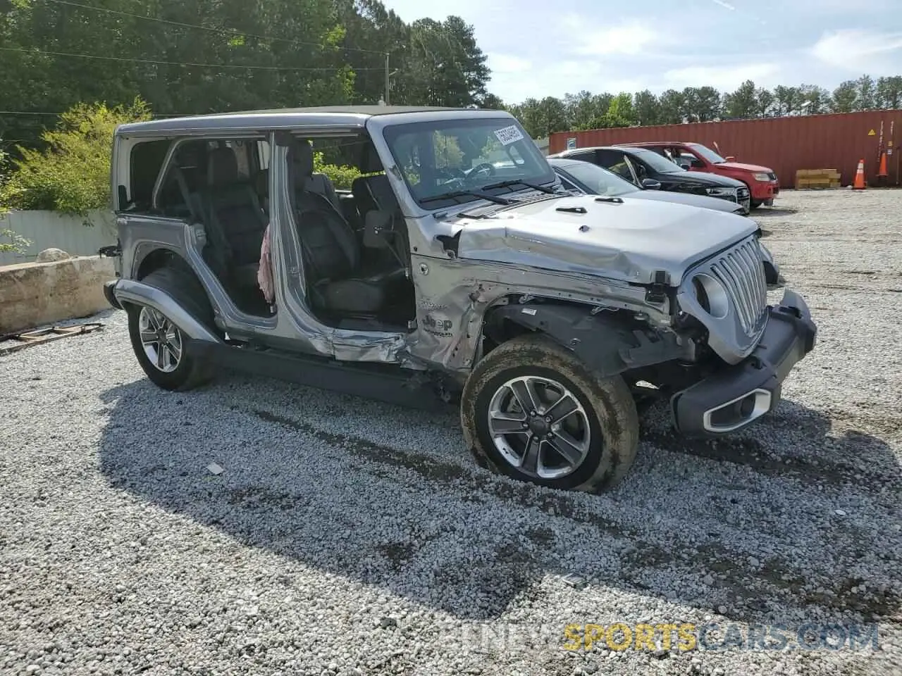 4 Photograph of a damaged car 1C4HJXEN3MW691220 JEEP WRANGLER 2021