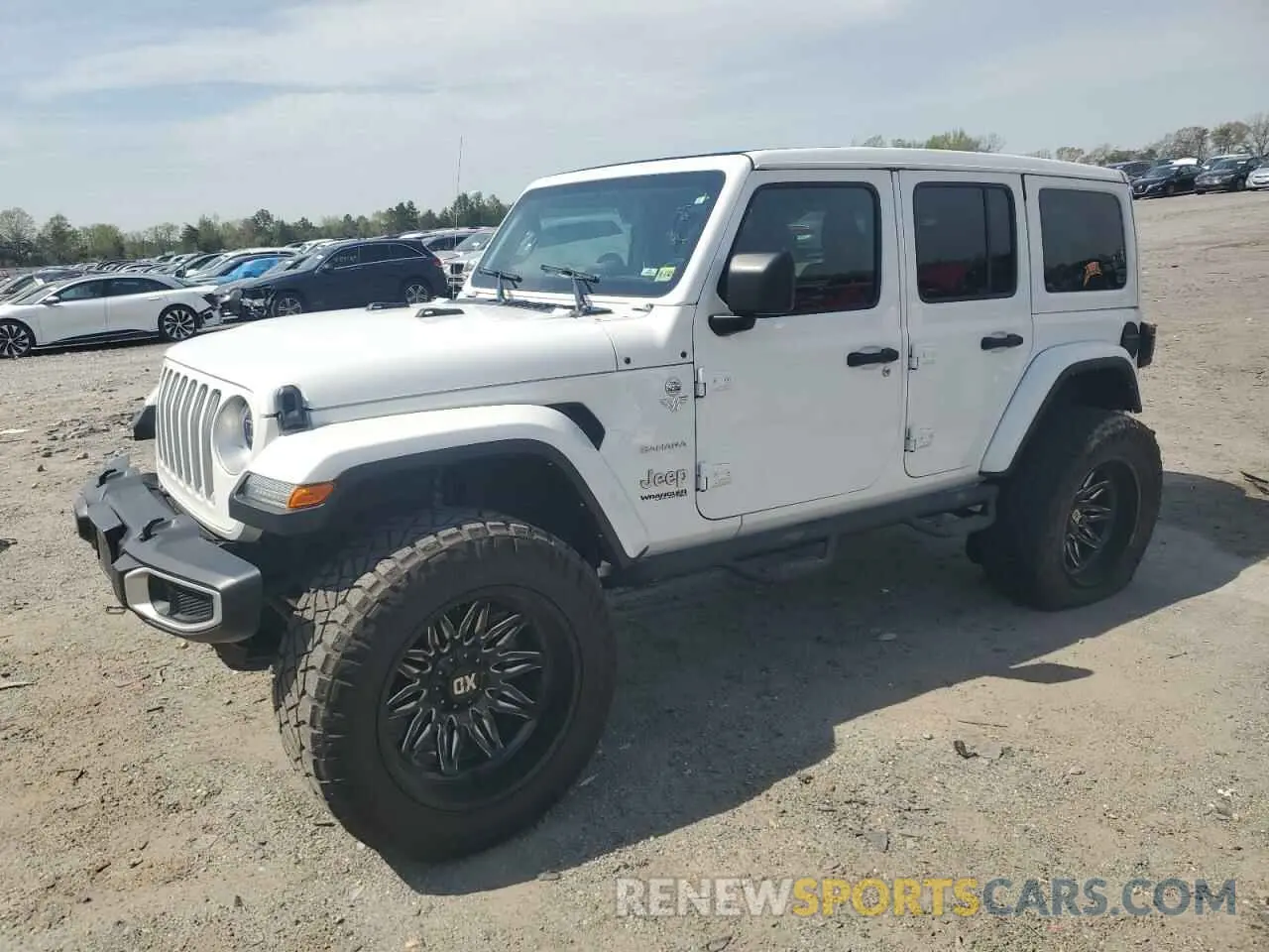 1 Photograph of a damaged car 1C4HJXEN7MW823881 JEEP WRANGLER 2021