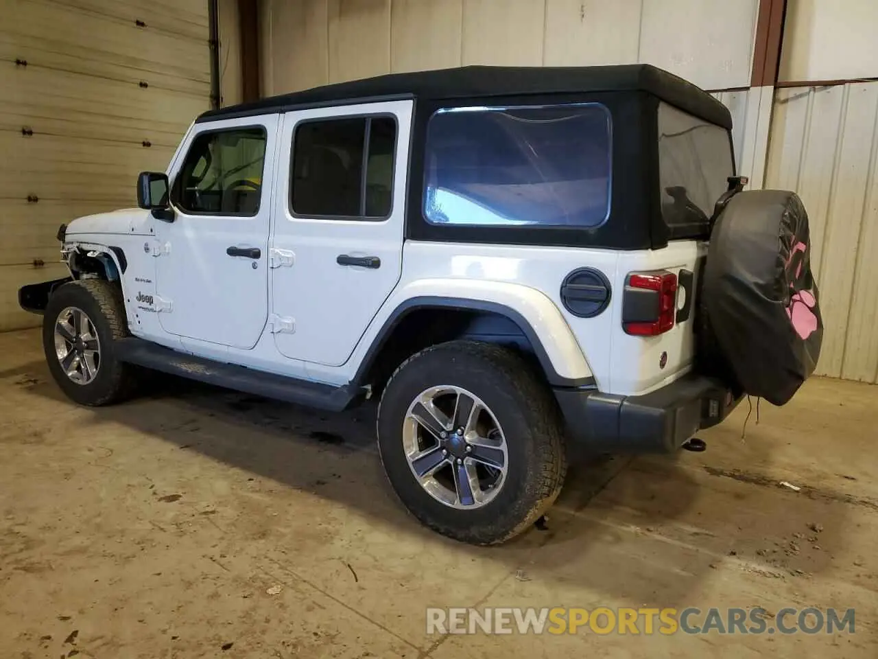 2 Photograph of a damaged car 1C4HJXEN8MW503095 JEEP WRANGLER 2021