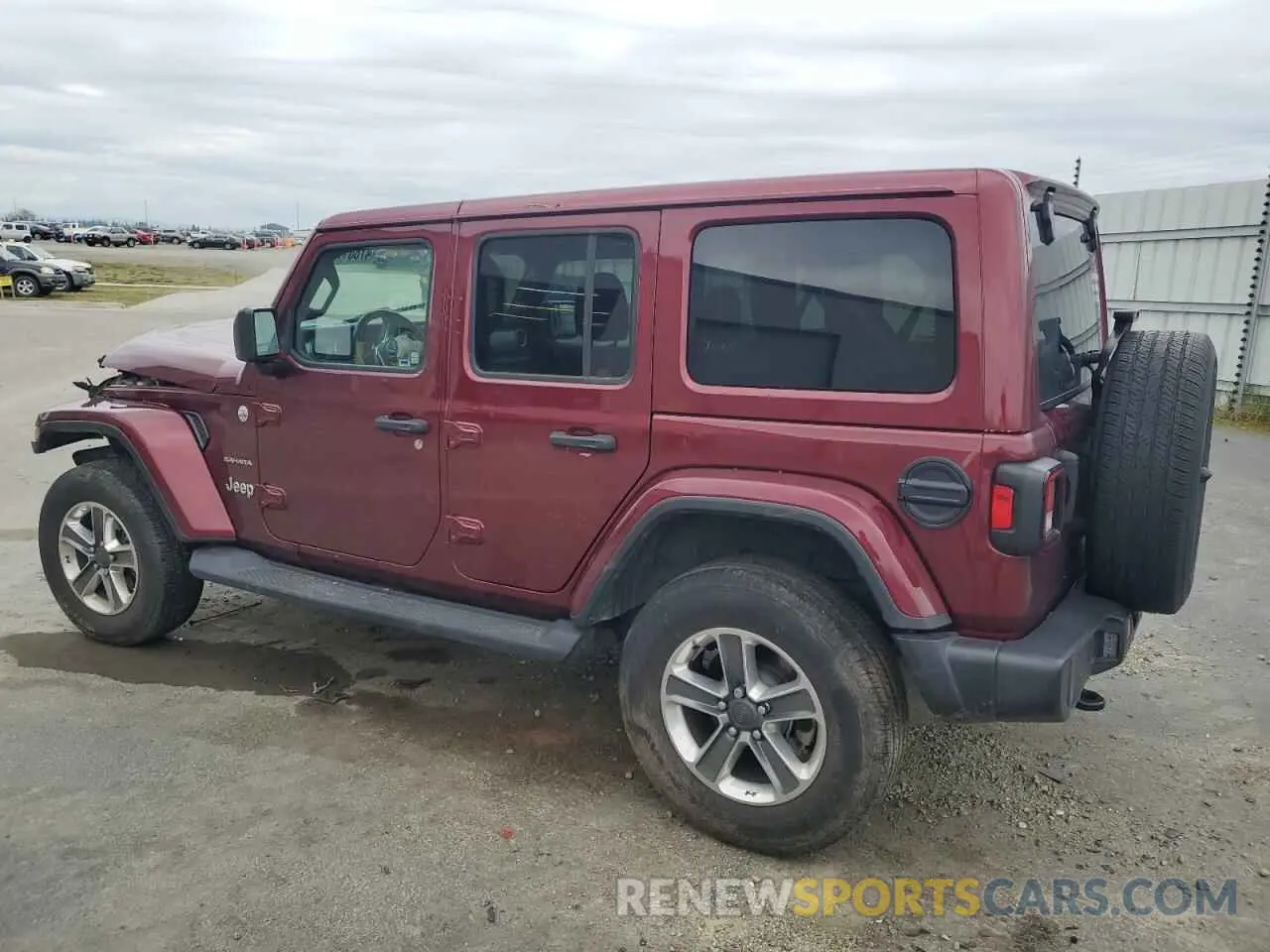2 Photograph of a damaged car 1C4HJXEN8MW613404 JEEP WRANGLER 2021