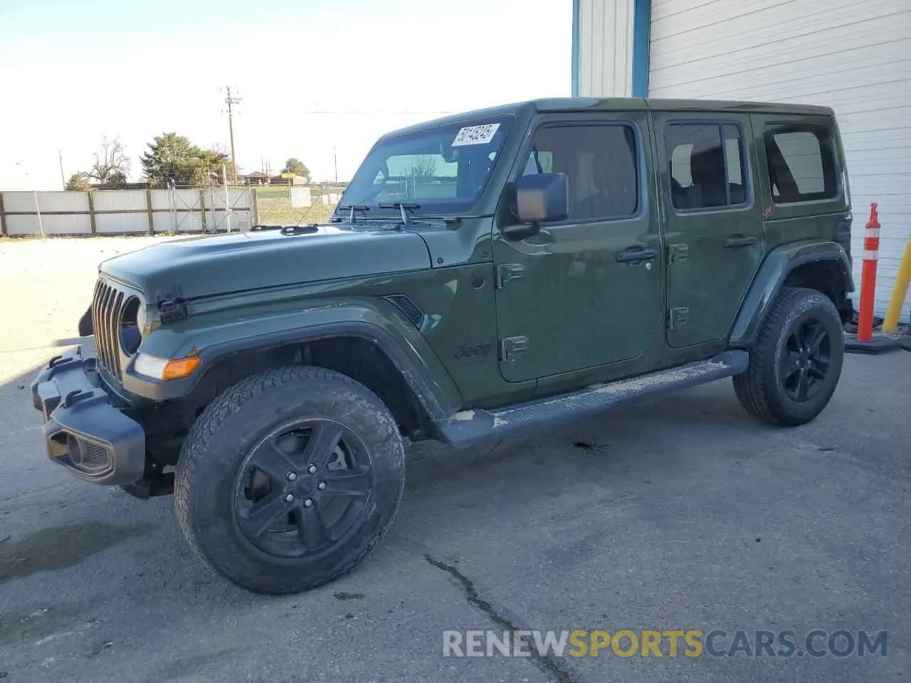 1 Photograph of a damaged car 1C4HJXEN8MW736426 JEEP WRANGLER 2021