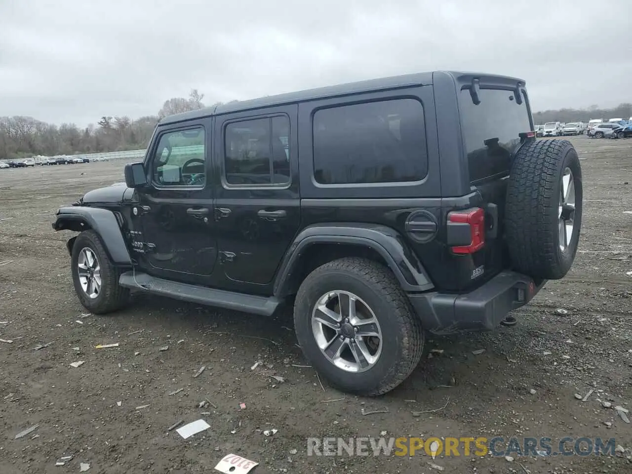 2 Photograph of a damaged car 1C4HJXEN9MW684143 JEEP WRANGLER 2021