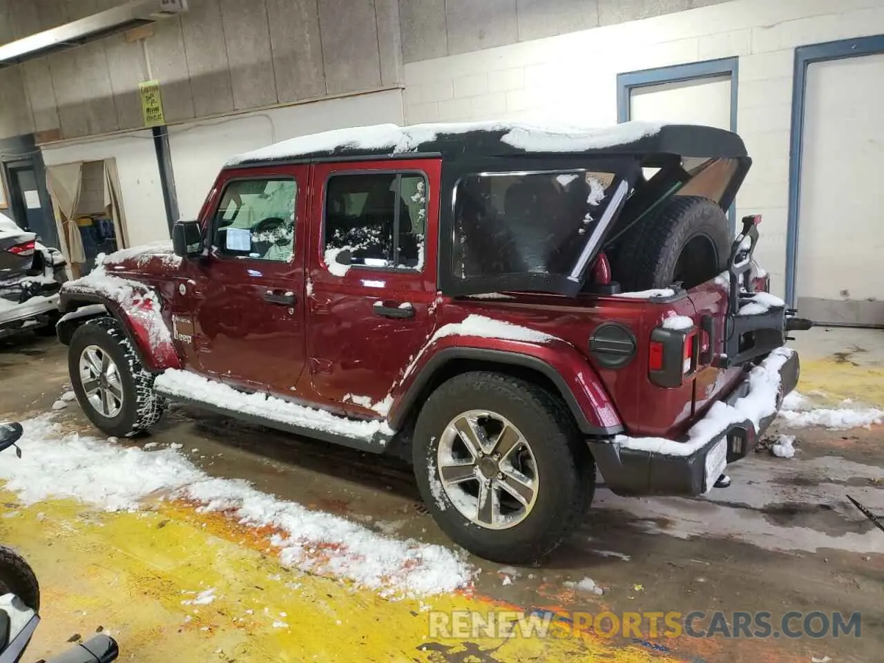 2 Photograph of a damaged car 1C4HJXENXMW608575 JEEP WRANGLER 2021