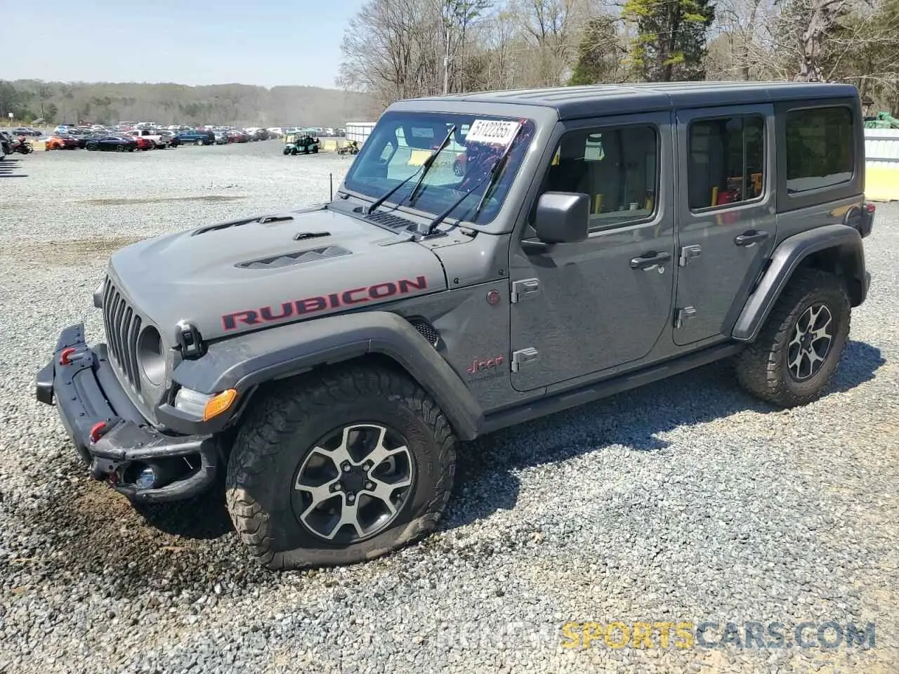 1 Photograph of a damaged car 1C4HJXFG0MW606057 JEEP WRANGLER 2021