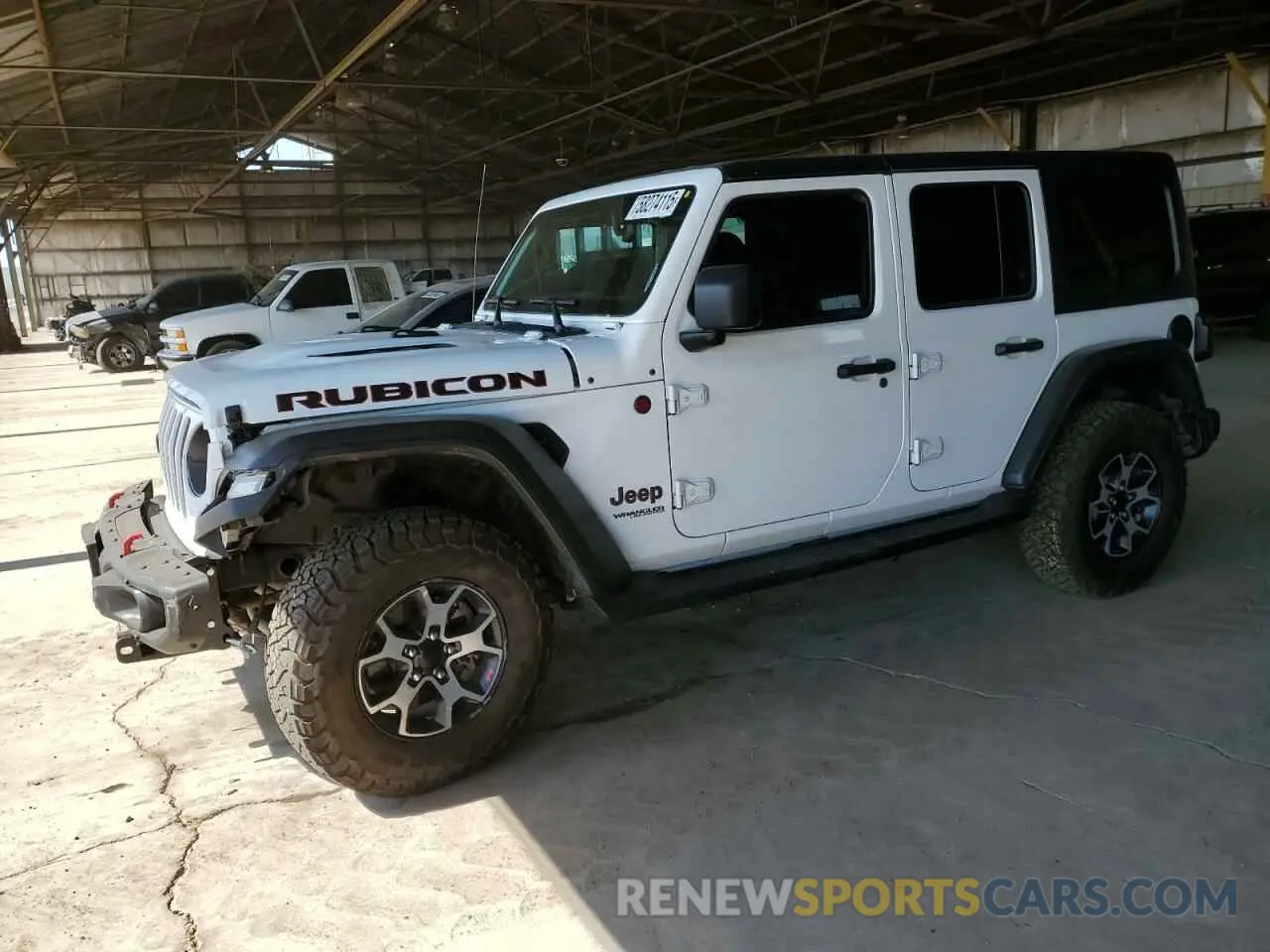 1 Photograph of a damaged car 1C4HJXFG1MW637740 JEEP WRANGLER 2021