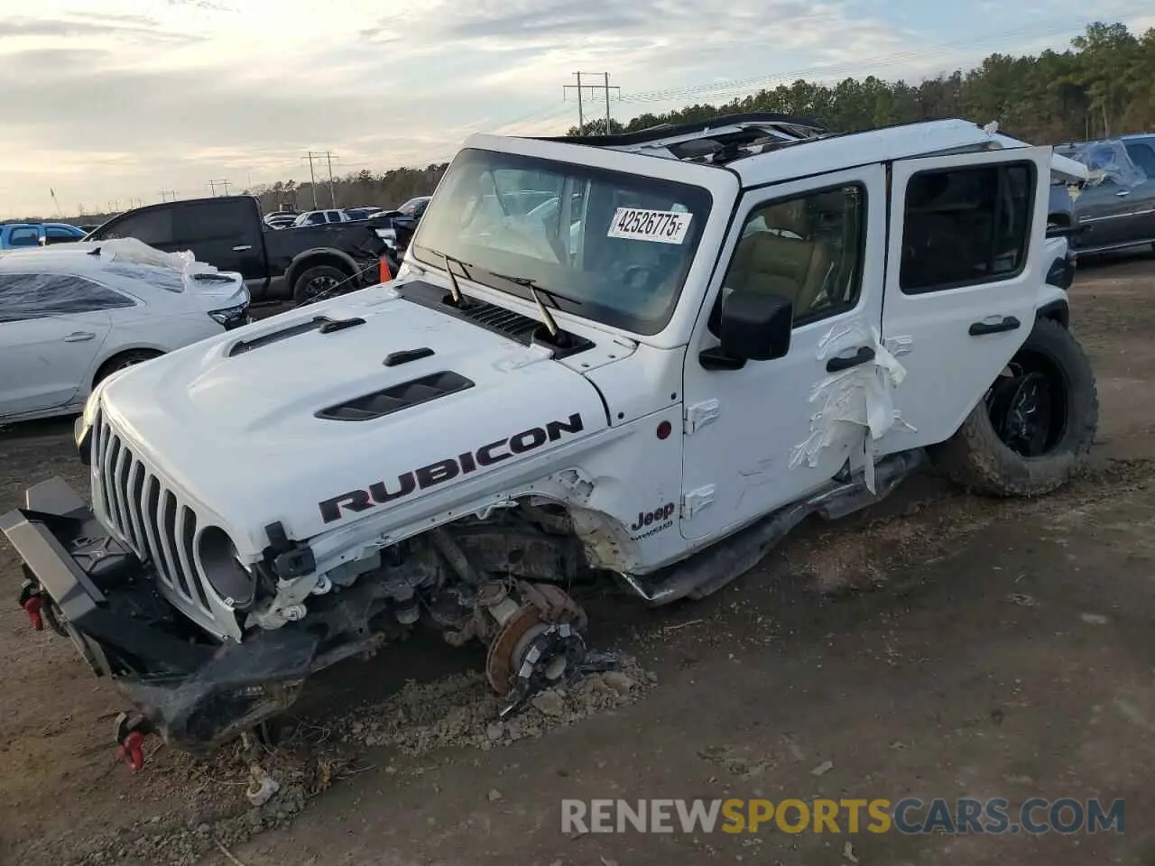 1 Photograph of a damaged car 1C4HJXFG1MW759580 JEEP WRANGLER 2021