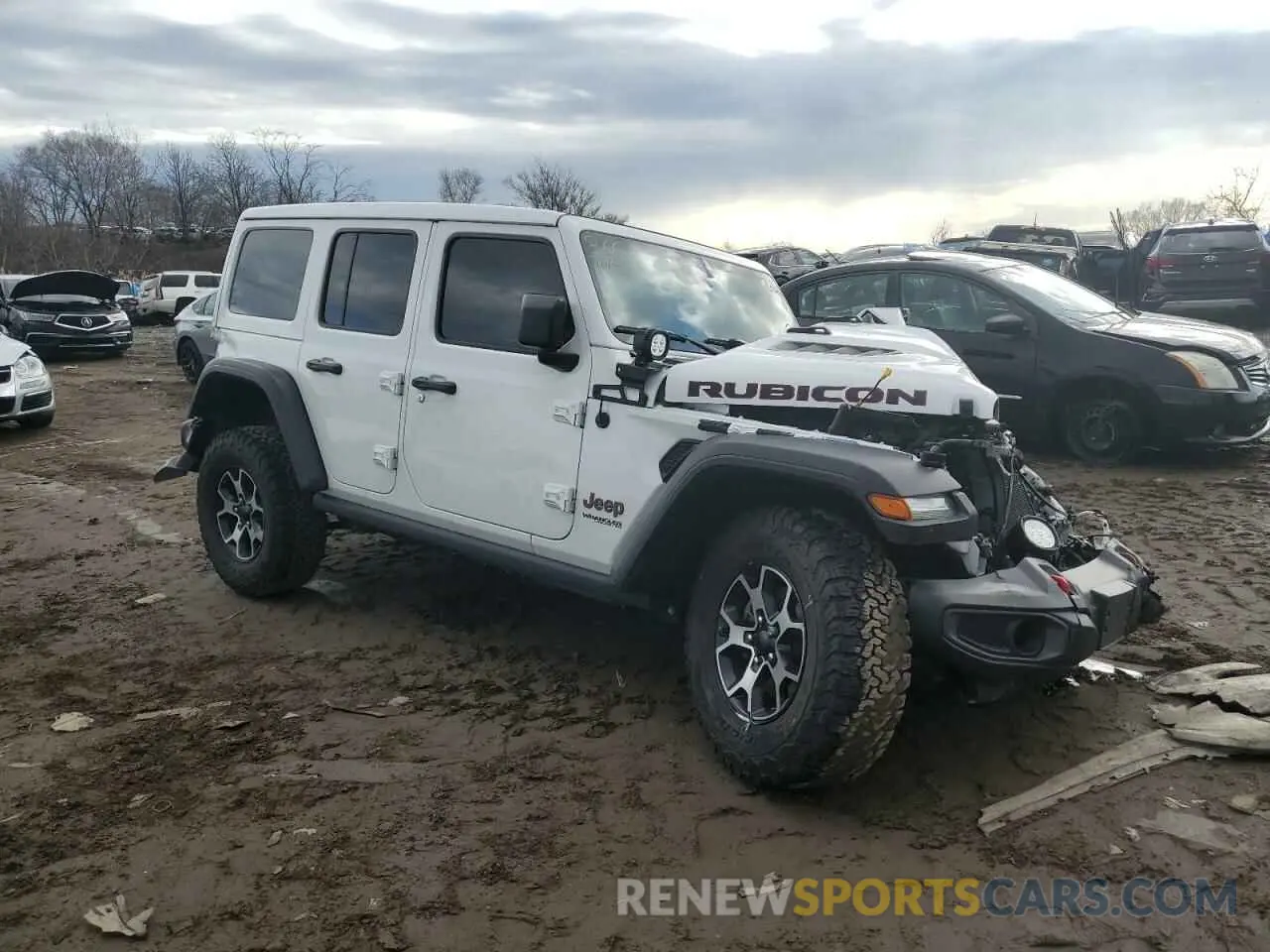 4 Photograph of a damaged car 1C4HJXFG4MW558613 JEEP WRANGLER 2021