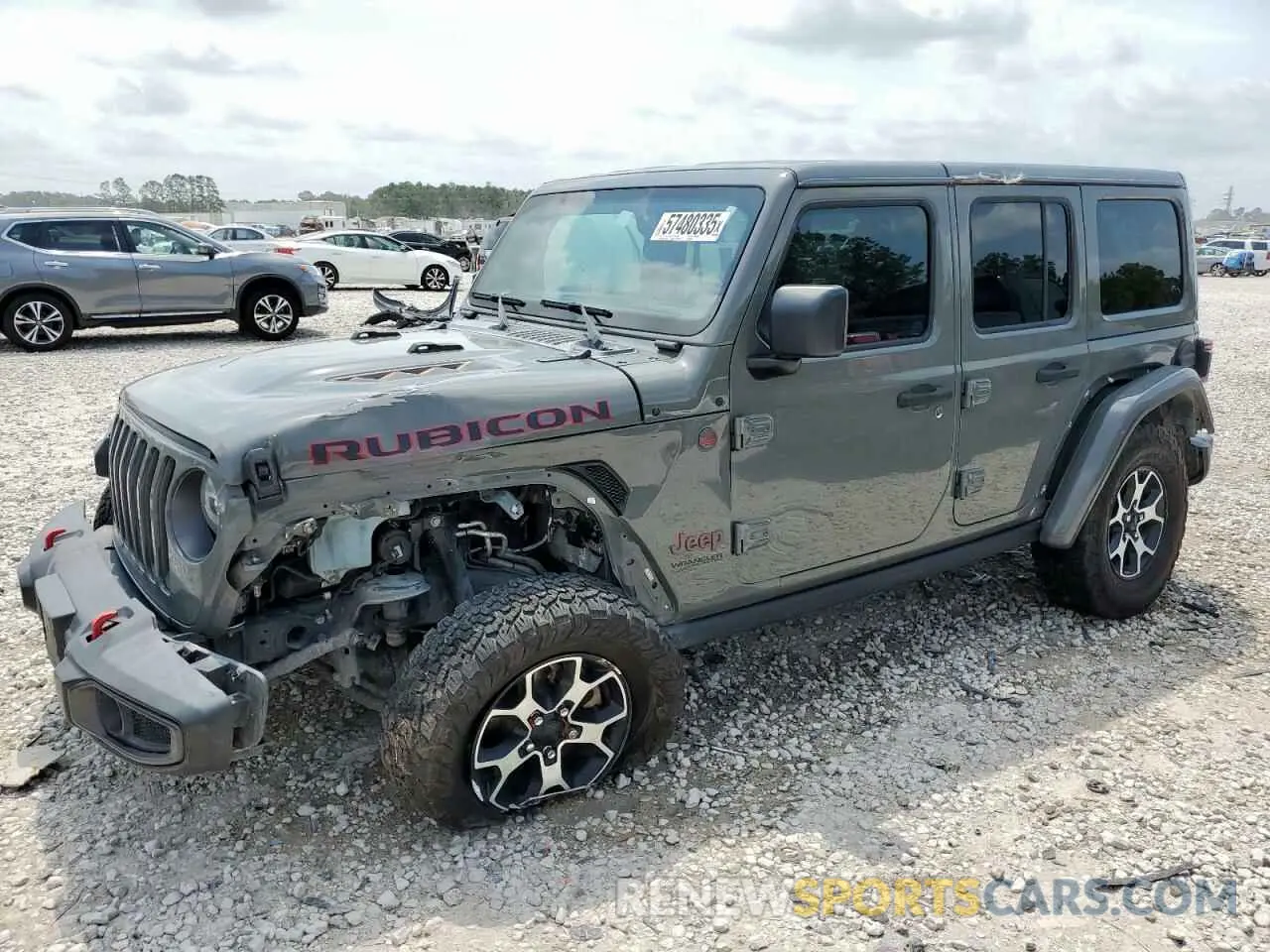 1 Photograph of a damaged car 1C4HJXFG4MW586850 JEEP WRANGLER 2021