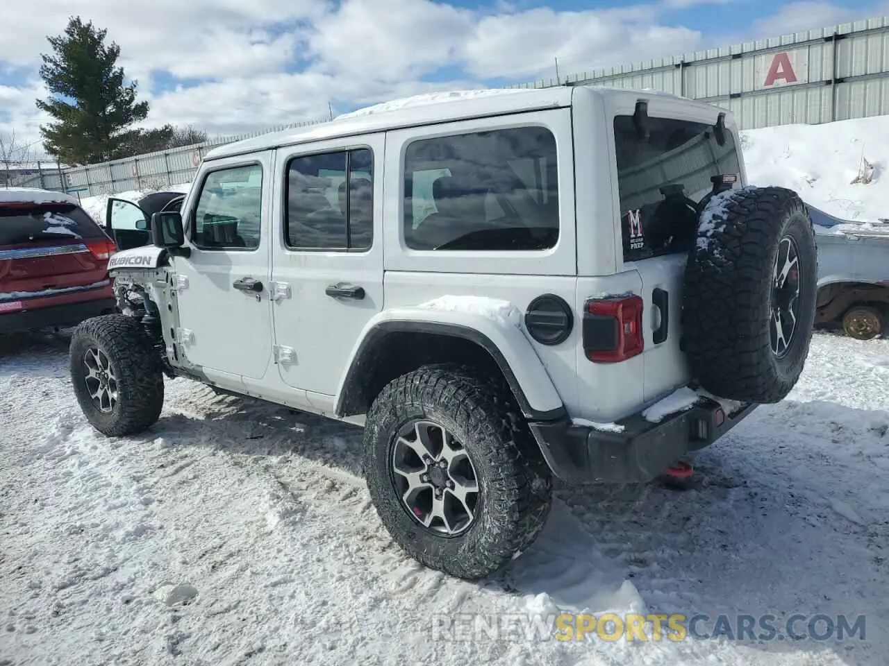 2 Photograph of a damaged car 1C4HJXFG9MW702608 JEEP WRANGLER 2021
