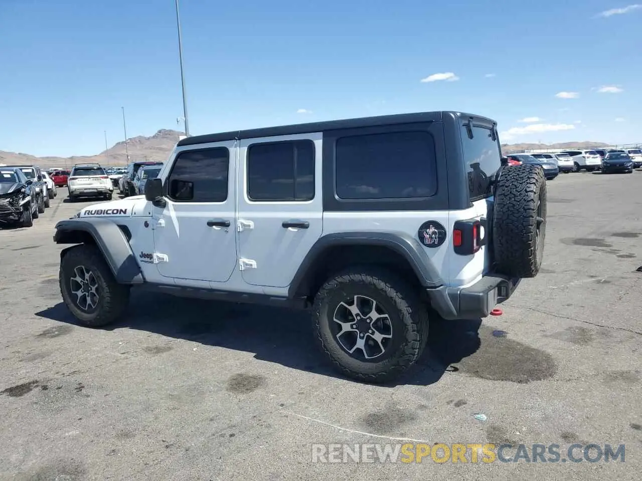 2 Photograph of a damaged car 1C4HJXFN0MW619972 JEEP WRANGLER 2021
